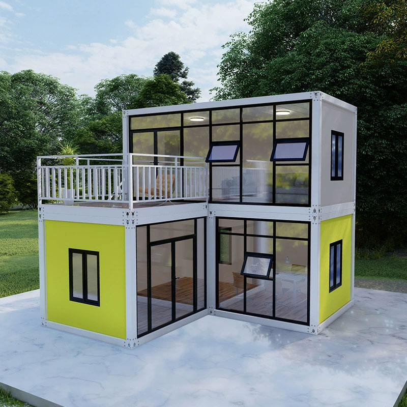 Casa à prova de fogo do recipiente do painel de sanduíche de lã de rocha